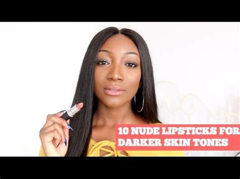 10 BEST NUDE LIPSTICKS FOR DARK SKIN YouTube
