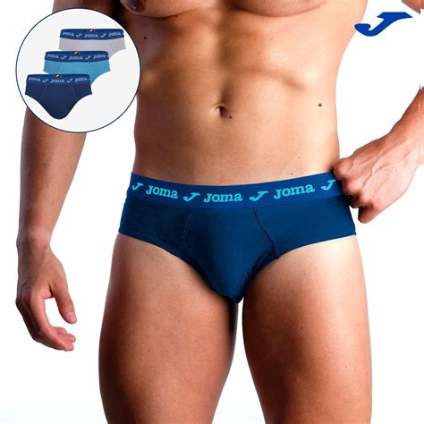 Slip hombre basico páck x3 blister cajita Joma