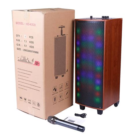 Dual Trolley Speaker With Wireless Karaoke Tws Bt Speaker China