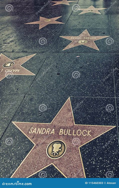 Hollywood Walk of Fame Stars Editorial Stock Photo - Image of boulevard ...