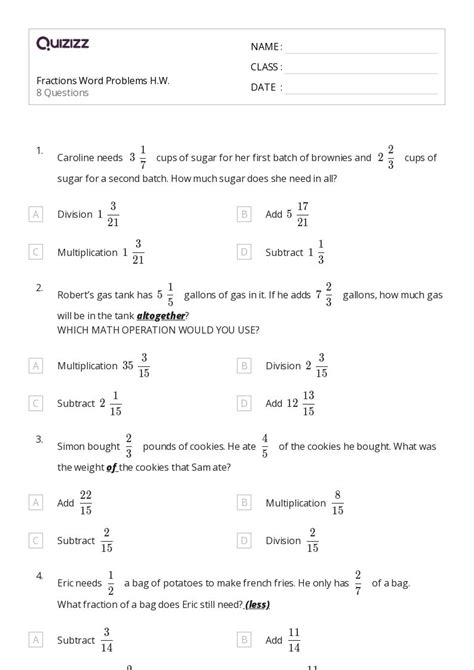 50 Division Word Problems Worksheets For 1st Grade On Quizizz Free And Printable