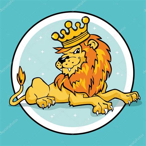 Cartoon lion-king — Stock Vector © yuliya_poleeva #11787090