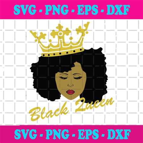 Black Queen Melanin Svg Afro Queen Svg Black History Svg Afro Svg Black Girl Magic Svg