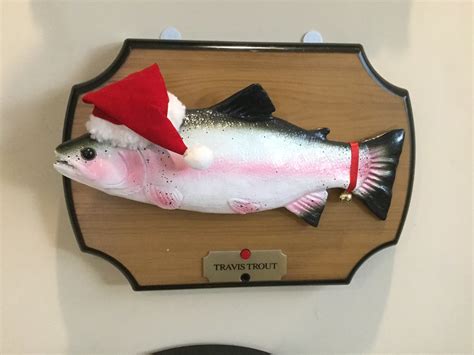 Travis The Singing Trout Christmas Wood Plaque Country Ver Flickr