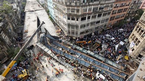 India Kolkata Flyover Collapse At Least 20 Dead Bbc News