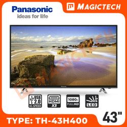 Jual LED TV Panasonic 43 Inch DIGITAL TH 43H400G DVBT2 USB MOVIE 43H400