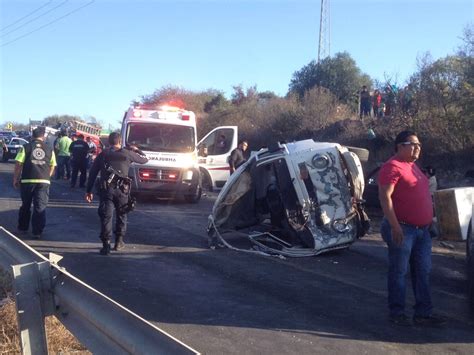 Brutal choque en la carretera Querétaro Coroneo