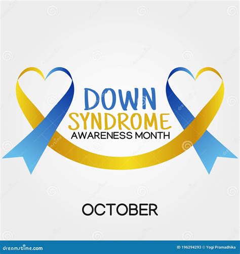 Down Syndrome Awareness Month Vector Illustration Stock Vector ...