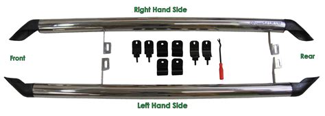 Range Rover Evoque Chrome Side Bars For Dynamic Model Stainless Steel