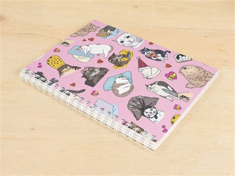 The Original Sad Cat Meme Spiral Journal Notebook Sad Cat Etsy