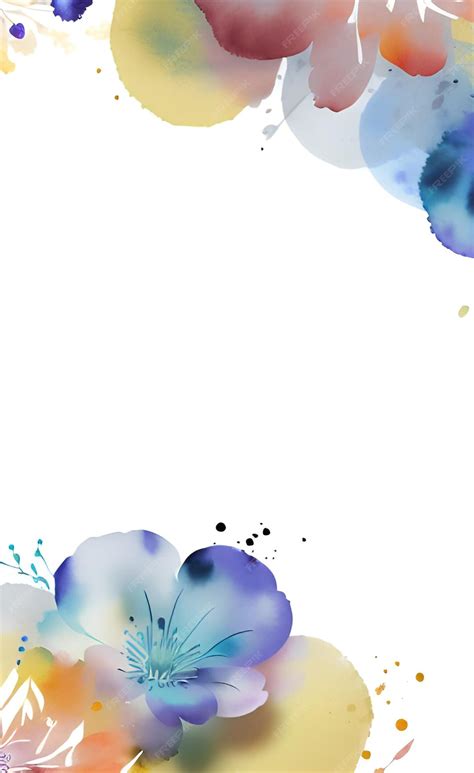 Premium AI Image | Blue flowers on a white background