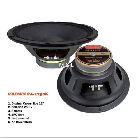 Crown Pa K Instrumental Speaker Watts Shopee Philippines