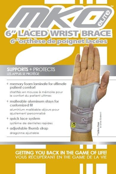 Mko Elite 6 Laced Wrist Brace Calmedi Online