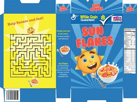 Cereal Box Box Design Templates Cereal Box Cereals Packaging Design