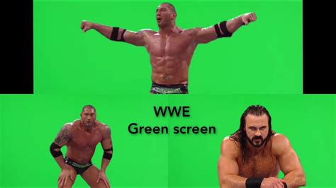 Batista Vs Brock Lesnar Green Screen Dave Batista And Other Wwe