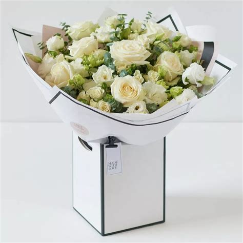 Luxury White Flower Bouquet - Enfield Flowers