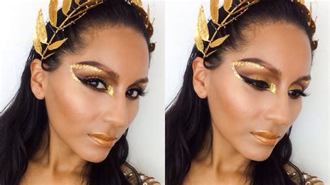 Tutorial Golden Goddess Halloween Makeup Marielaq81 Goddess