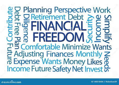 Financial Freedom Break Through Money Problems Bankruptcy Bills Stock