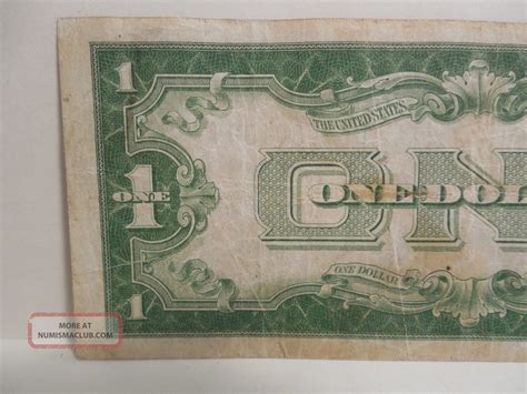 1934 Funny Back Silver Certificate Large Blue Seal And Large Blue One On Face Vg