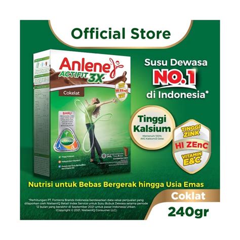 Anlene Actifit 3X Cokelat 240 Gr Indonesia Distribution Hub