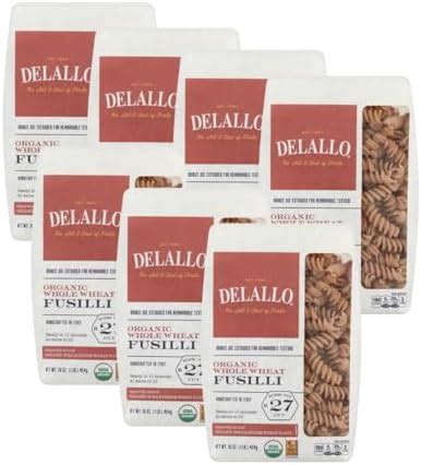 Amazon Delallo Whole Wheat Fusili Pasta Pound Bag Pack