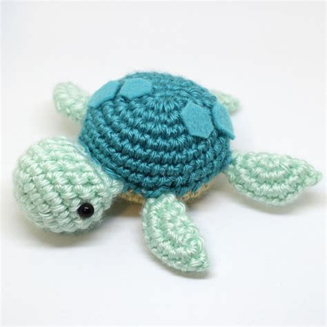 Crochet Sea Turtle Amigurumi Plush Handmade Stuffed Animal Etsy