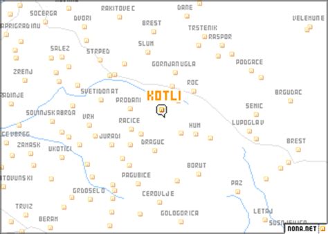 Kotli (Croatia) map - nona.net