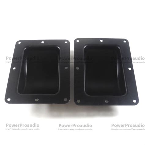 2pcs Recessed Black Castor Dish 6 X 4 To Fit 3 Or 4 Wheels For Ata