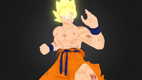 Goku Ssj Download Free 3d Model By Robduc [83ff7cf] Sketchfab