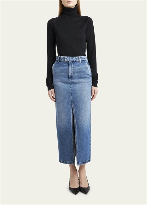 Armarium Lula Denim Pencil Skirt Bergdorf Goodman