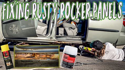 How To Fix Rusty Rocker Panels Cheap With Spray Foam And Bondo NO