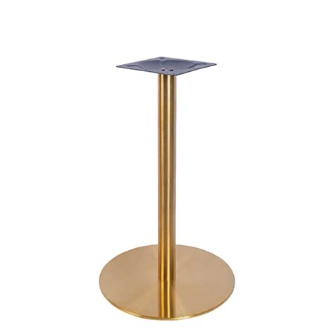 Ares Vintage Brass Small Dining Table Base Contract Chair Co