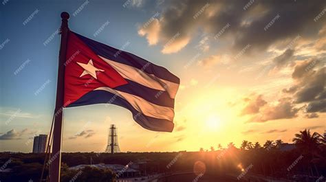 Premium AI Image | The colorful and symbolic Cuban flag