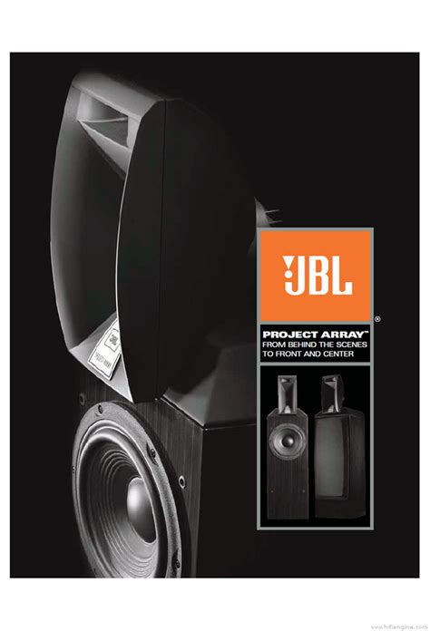 JBL Project Array Product Catalogue | HiFi Engine