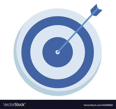 Target with arrow Royalty Free Vector Image - VectorStock