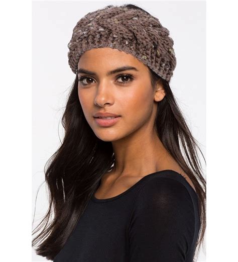 Womens Chunky Cable Knit Headband Head Wrap Ear Warmer Khaki Ce12mskpahx