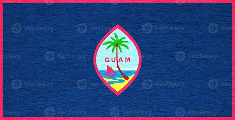 Flag of the territory of Guam on the texture. 13153343 Stock Photo at ...