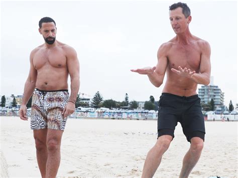 Rio Ferdinand Goes Through Workout At Bondi Beach The Chronicle