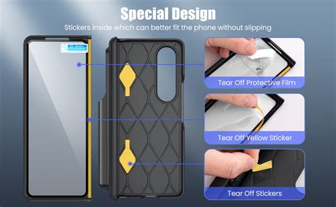 Caka For Z Fold 4 Case Fold 4 Case With S Pen Holder