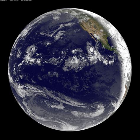 GOES-11 Satellite Captures a Very Busy Central and Eastern Pacific ...