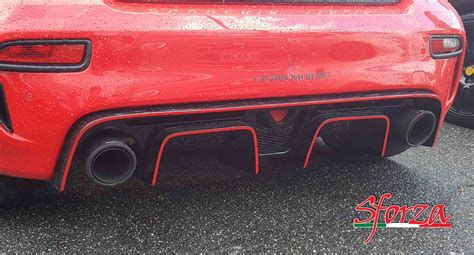 Carbon Rear Diffuser With Center Brake Light M1 Abarth Atelier Yuwa