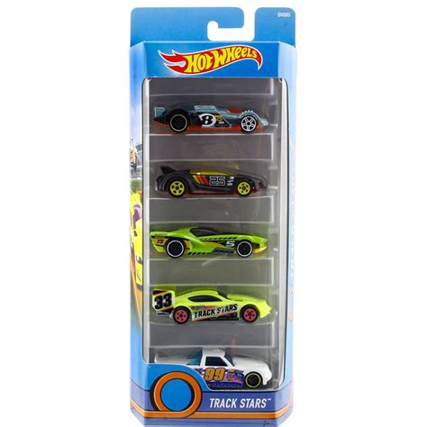 Carrinho Hot Wheels Set 5 Carros Track Stars DVG03 Mattel