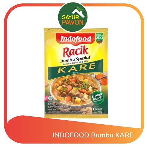 Jual Bumbu Basah Indofood Kare Kemasan Gram Shopee Indonesia