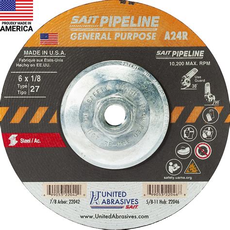 Amazon United Abrasives Sait A R General Purpose Pipeline