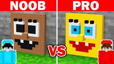 NOOB Vs PRO SpongeBob W Minecraft YouTube