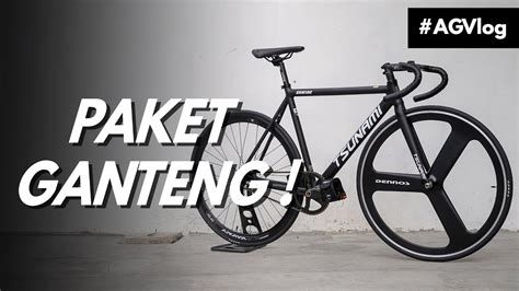 Rakit Dan Review Sepeda Fixie Paket Ganteng Tsunami Snm 100 Dennos