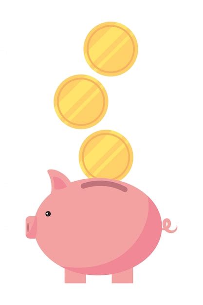 Premium Vector Piggy Bank Cartoon