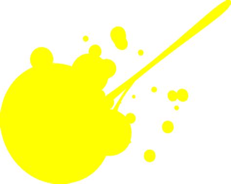 Yellow Paint Splat Clip Art At Clker Vector Clip Art Online