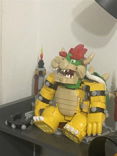 My lego bowser set fell down and cant stand up anymore : r/lego