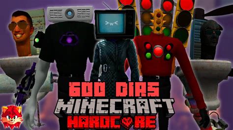 SobrevivÍ 600 Días En Un Apocalipsis De Skibidi Toilet En Minecraft